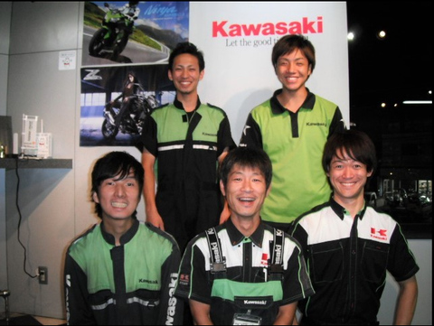 カワサキ正規取扱店リアルアイズ大阪の仕事のイメージ